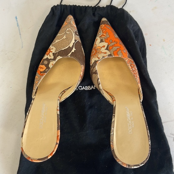 Dolce & Gabbana Canvas Mules Size 36 1/2 - Picture 2 of 7
